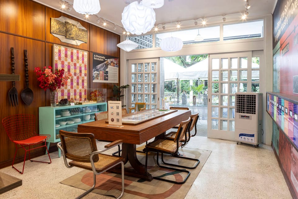 The dining area of Bahay Modernismo.